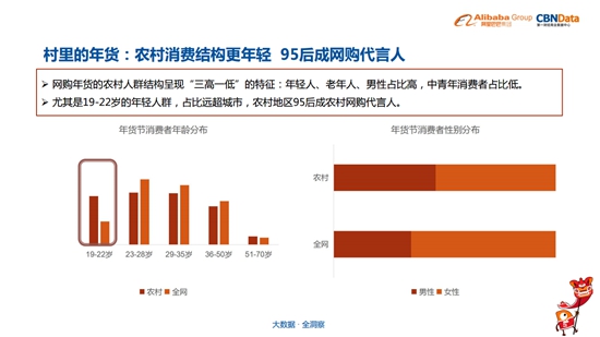 95后逐渐成为购买主力（图片来自《中国年货大数据报告》）