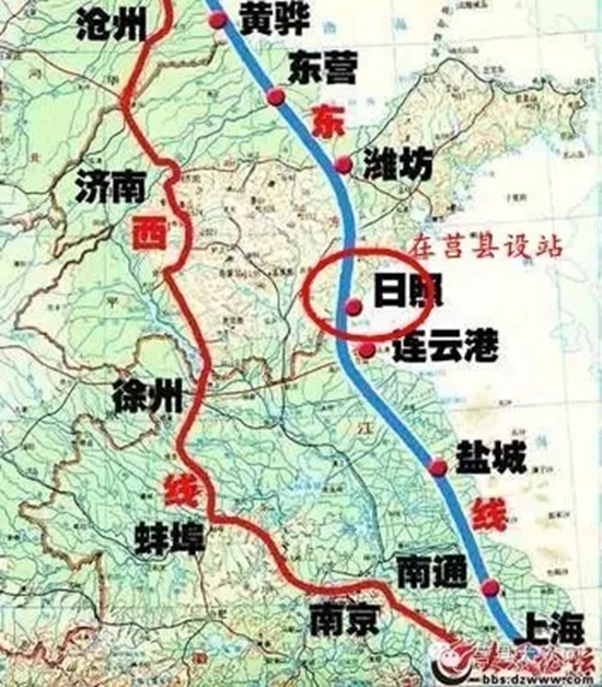 (2016-2025)》,规划线路经过北京,天津,黄骅,东营,潍坊,日照,临沂等地